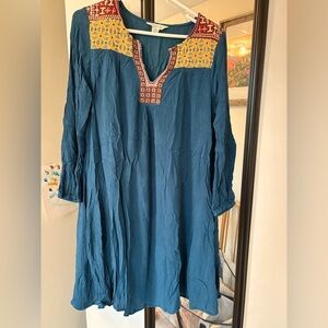 Sundance Teal Dress with pockets size XS